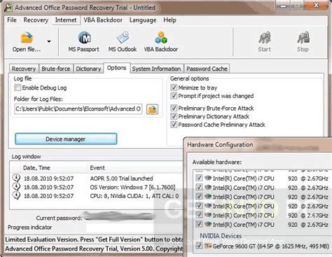 Free download of Modular Advanced Office Password Recovery 6. 3.